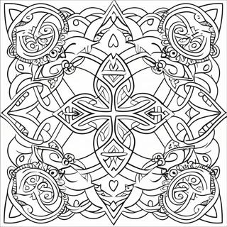 Celtic Knot Coloring Page 100445-39027