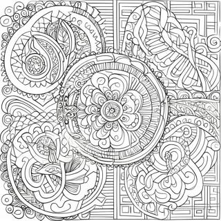 Intricate Celtic Patterns Coloring Page 100446-39029