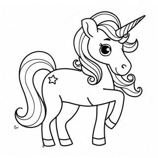 Sparkling Magical Unicorn Coloring Page 100522-39089