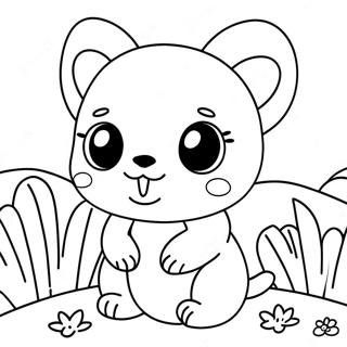 Kawaii Cute Animal Coloring Pages