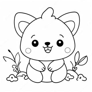 Kawaii Cute Animal Coloring Page 100572-39126