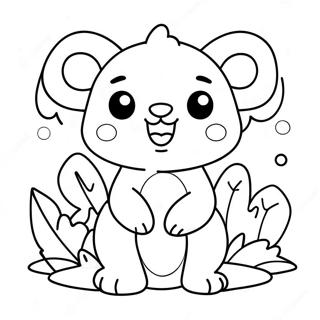 Kawaii Cute Animal Coloring Page 100572-39127