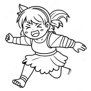 Himiko Toga In Action Coloring Page 100752-39269