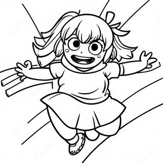 Himiko Toga In Action Coloring Page 100752-39270