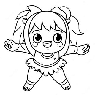 Cute Himiko Toga With Her Quirk Coloring Page 100753-39275
