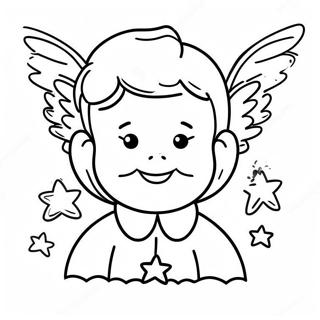 Happy Christian Angel Coloring Page 100882-39378