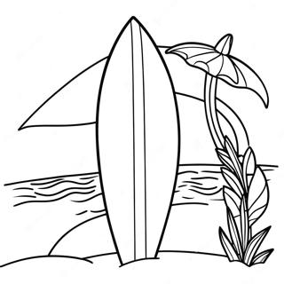 Surfboard Coloring Page 100930-39407