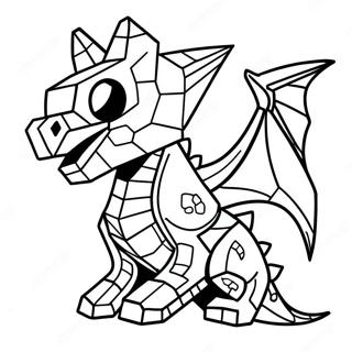 Ender Dragon Minecraft Coloring Page 100956-39426