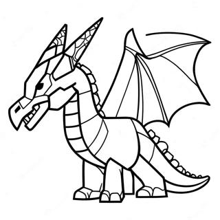 Ender Dragon Minecraft Coloring Page 100956-39427