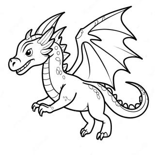 Fearsome Ender Dragon Flying Coloring Page 100957-39429