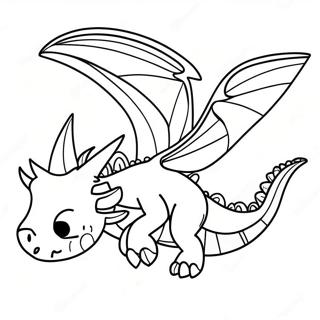 Fearsome Ender Dragon Flying Coloring Page 100957-39430