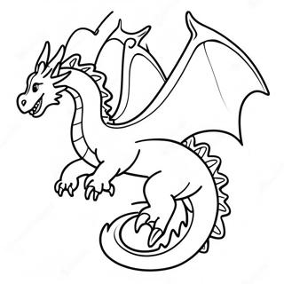 Majestic Ice Dragon In Flight Coloring Page 100982-39450