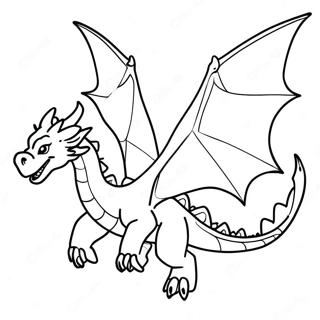 Majestic Ice Dragon In Flight Coloring Page 100982-39451