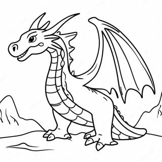 Ice Dragon Nesting In Snow Coloring Page 100985 39462