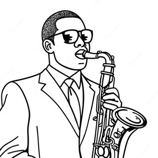 Jazz Coloring Pages