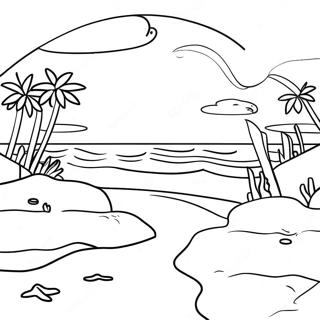 Beach For Adults Coloring Pages