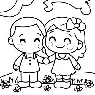 Grateful Children Coloring Page 101267 39670