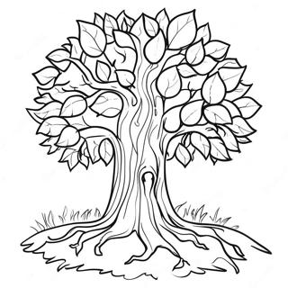 Thankful Tree Coloring Page 101270-39681