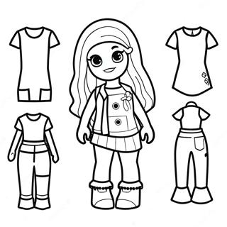Roblox Fashionista Coloring Page 101319-39827