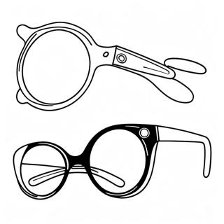 Glasses Coloring Pages