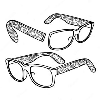 Glasses Coloring Page 101341-39836
