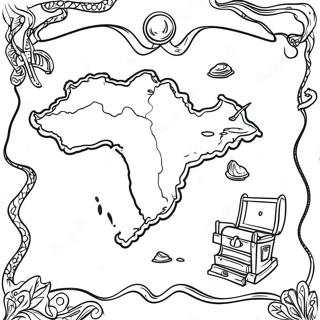 Treasure Map Coloring Page 101366 39855