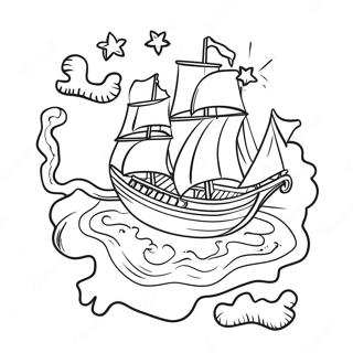 Mystical Treasure Map Coloring Page 101369 39760