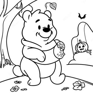 Winnie The Pooh Halloween Coloring Page 101495-39956