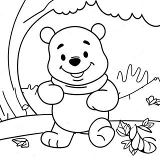 Winnie The Pooh In Spooky Costume Coloring Page 101496-39957