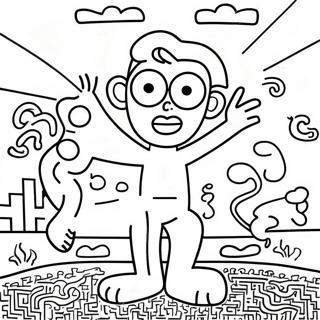 Keith Haring Coloring Pages