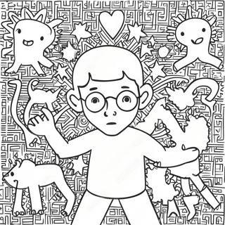 Keith Haring Coloring Page 101547-39995