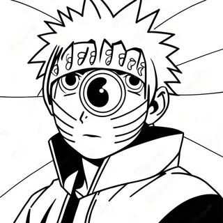 Obito With Sharingan Coloring Page 101600-40037