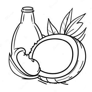 Coconut Coloring Page 101625-40053