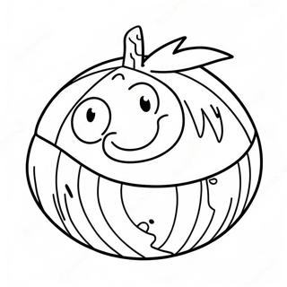 Cute Coconut With A Smile Coloring Page 101626-40057