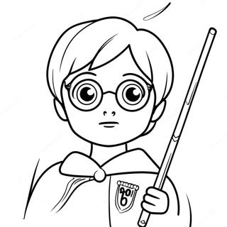 Harry Potter With Wand Coloring Page 101704-40117