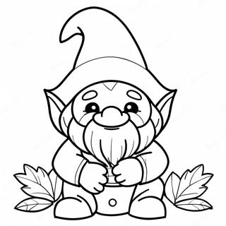 Halloween Gnome Coloring Pages