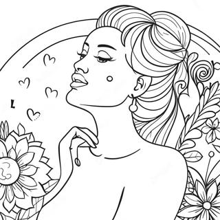 Self Love Coloring Page 101882-40256