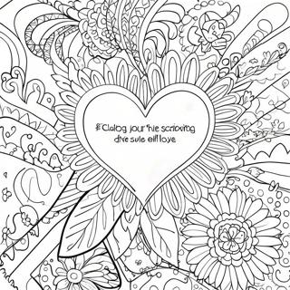 Empowering Self Love Quotes Coloring Page 101885-40268
