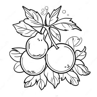 Colorful Tu Bishvat Fruits Coloring Page 101908-40278