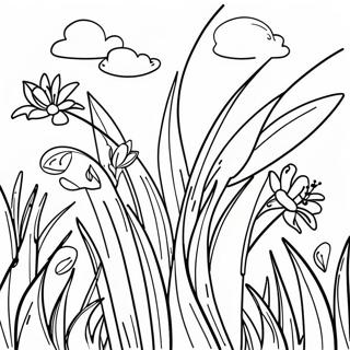 Lush Green Grass Coloring Page 101986-40337