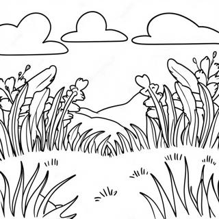 Lush Green Grass Coloring Page 101986-40338