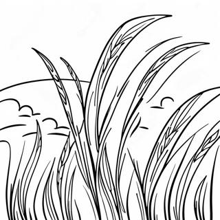 Tall Grass In The Wind Coloring Page 101988 40346