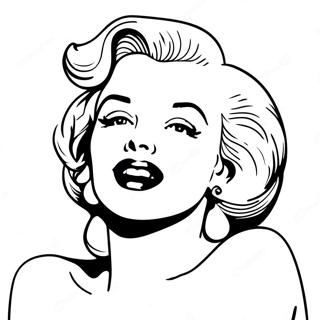 Marilyn Monroe Coloring Page 102036-40376