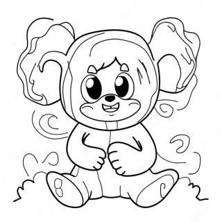 Nightmare Huggy Wuggy Coloring Page 102062-40393