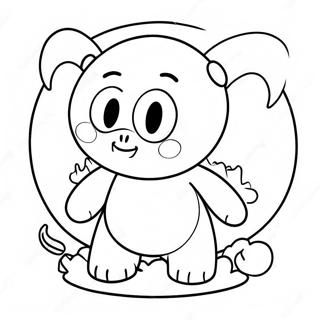 Nightmare Huggy Wuggy Coloring Page 102062-40395