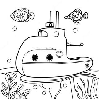 Submarine Coloring Page 102140-40454