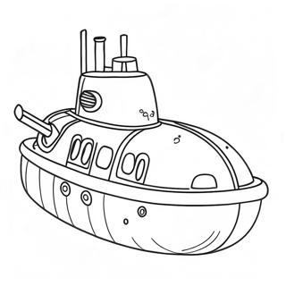 Submarine Coloring Page 102140-40455