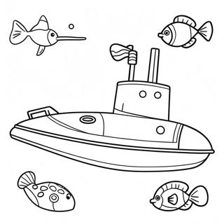 Submarine Coloring Page 102140-40456