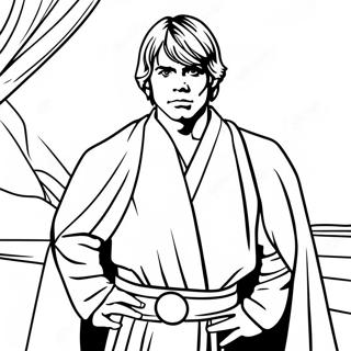 Luke Skywalker In Jedi Robes Coloring Page 102192-40498