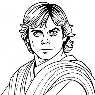 Luke Skywalker With Lightsaber Coloring Page 102193-40502